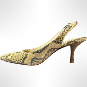 Cole Haan Ivory Leather Slings, Size 5, very good condition